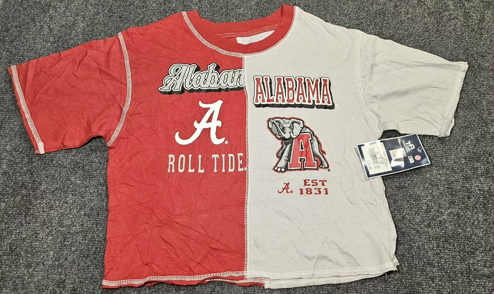Girls cropped shirt  Alabama logo